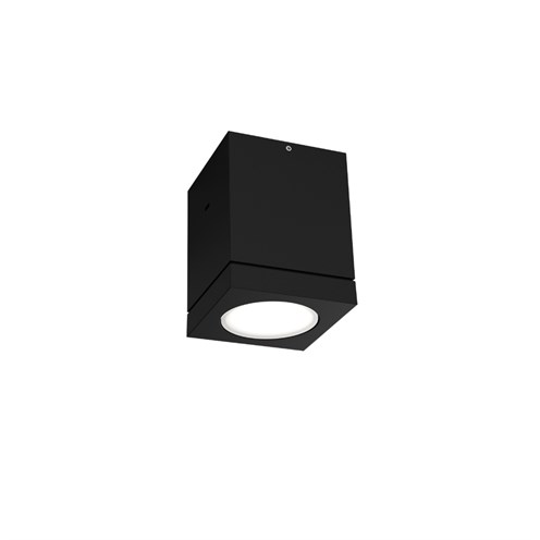 Wever & Ducré+TUBE CARRÉ 1.0 PAR16 max. 5W GU10, IP65, välisvalgusti, matt must